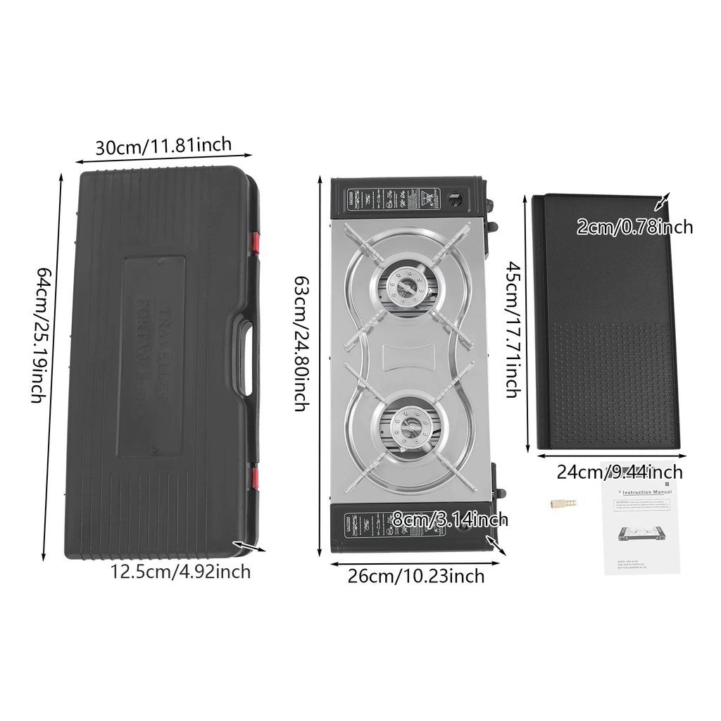 2-Burner Camping Stove