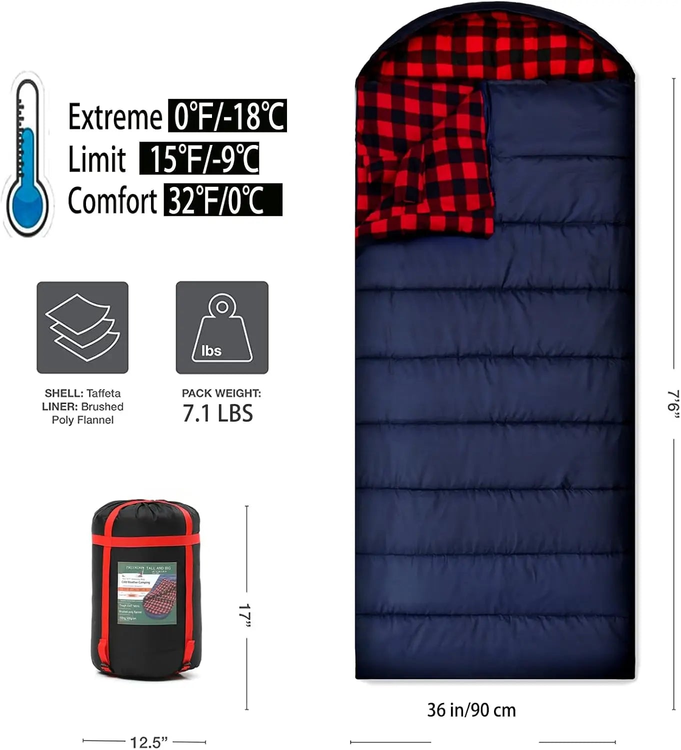 Warm Zero Degree Sleeping Bag
