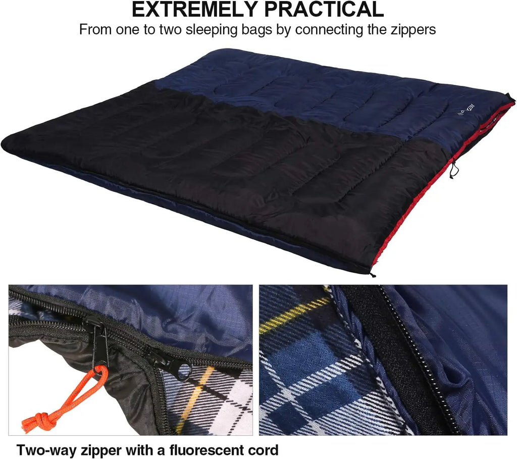 Flannel Cold Weather Sleeping Bag