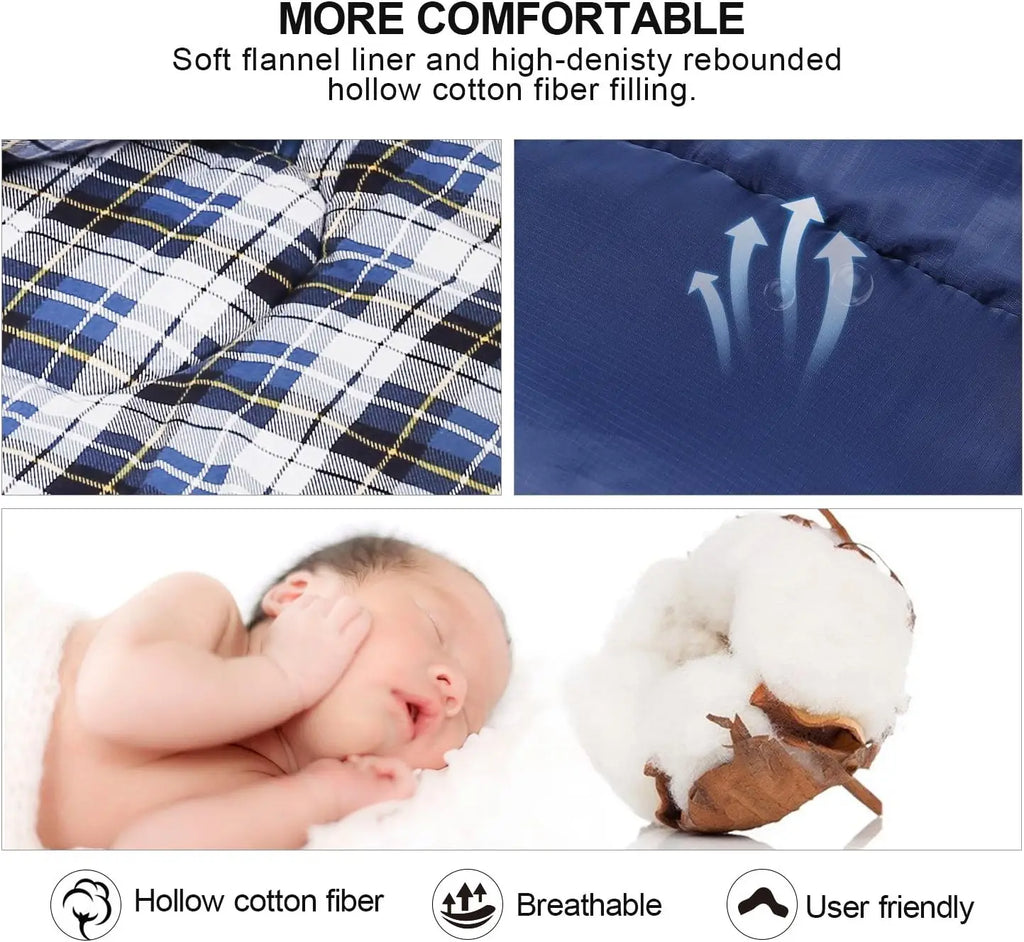 Flannel Cold Weather Sleeping Bag