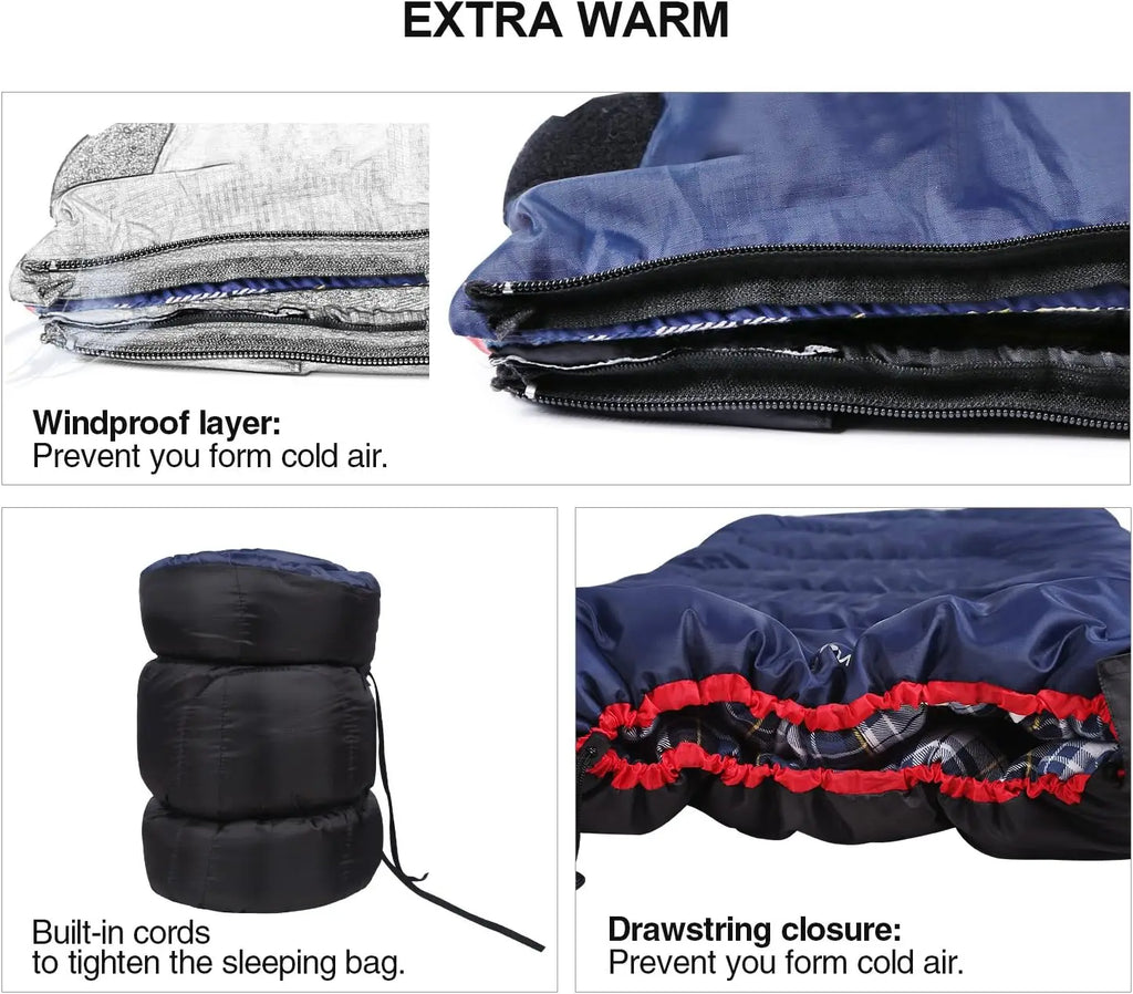 Flannel Cold Weather Sleeping Bag